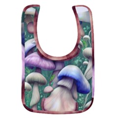 Natural Mushroom Fairy Garden Baby Bib by GardenOfOphir