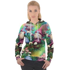 Vintage Flowery Mushroom Women s Overhead Hoodie by GardenOfOphir