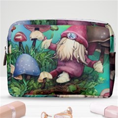 Vintage Flowery Mushroom Make Up Pouch (medium) by GardenOfOphir