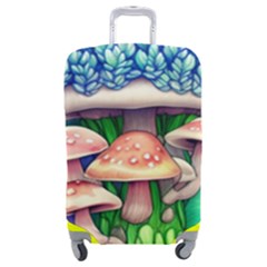 Woodsy Mushroom Forest Nature Luggage Cover (medium) by GardenOfOphir