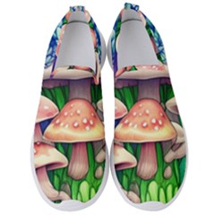 Woodsy Mushroom Forest Nature Men s Slip On Sneakers by GardenOfOphir