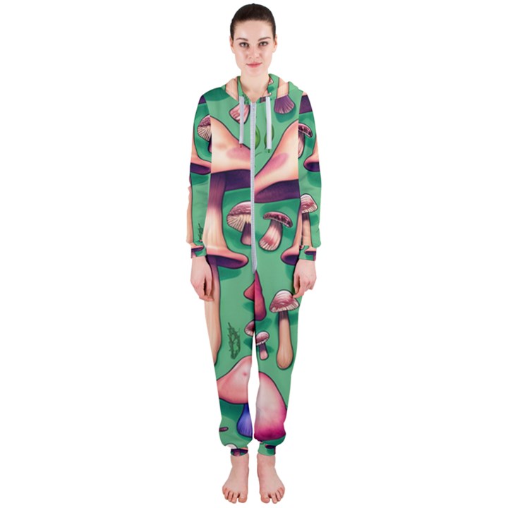 Forest Fairy Core Hooded Jumpsuit (Ladies)