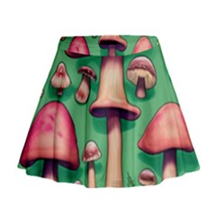 Forest Fairy Core Mini Flare Skirt by GardenOfOphir