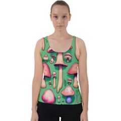 Forest Fairy Core Velvet Tank Top by GardenOfOphir