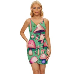 Forest Fairy Core Wrap Tie Front Dress