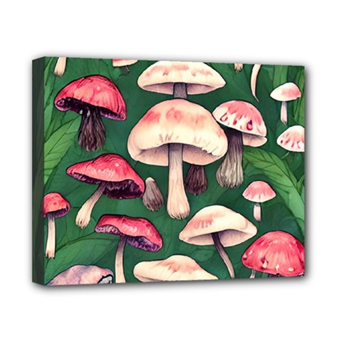 Foraging In The Mushroom Zone Canvas 10  X 8  (stretched) by GardenOfOphir