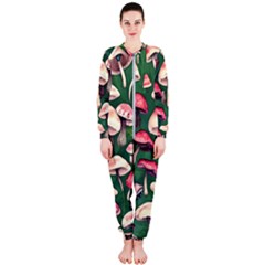 Foraging In The Mushroom Zone Onepiece Jumpsuit (ladies) by GardenOfOphir