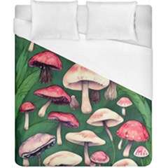 Foraging In The Mushroom Zone Duvet Cover (california King Size) by GardenOfOphir