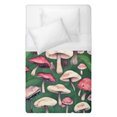 Foraging In The Mushroom Zone Duvet Cover (single Size) by GardenOfOphir