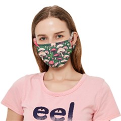 Foraging In The Mushroom Zone Crease Cloth Face Mask (adult) by GardenOfOphir