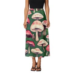 Foraging In The Mushroom Zone Classic Midi Chiffon Skirt