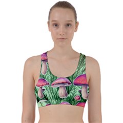 Mushroom Back Weave Sports Bra by GardenOfOphir