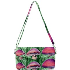 Mushroom Removable Strap Clutch Bag by GardenOfOphir