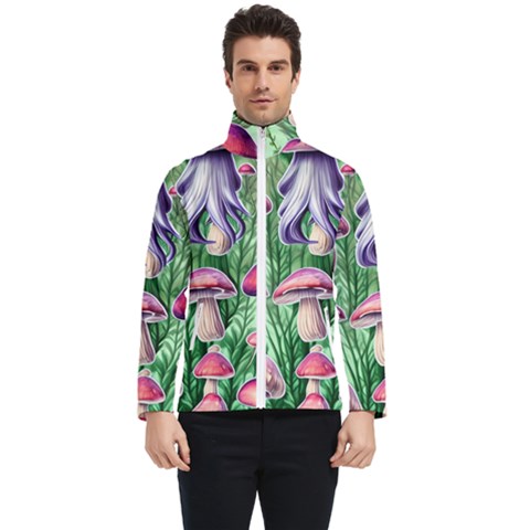 Mushroom Men s Bomber Jacket by GardenOfOphir