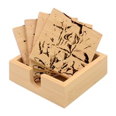 Mushroom Bamboo Coaster Set by GardenOfOphir