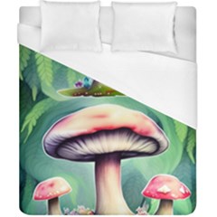 Vintage Mushroom Duvet Cover (california King Size) by GardenOfOphir