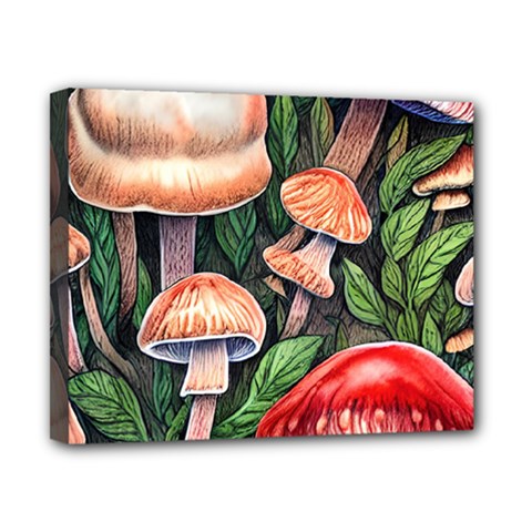 Rustic Mushroom Canvas 10  X 8  (stretched) by GardenOfOphir