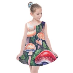 Rustic Mushroom Kids  Summer Dress by GardenOfOphir