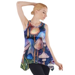 Retro Mushroom Side Drop Tank Tunic by GardenOfOphir