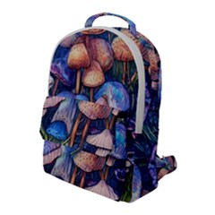 Retro Mushroom Flap Pocket Backpack (large) by GardenOfOphir