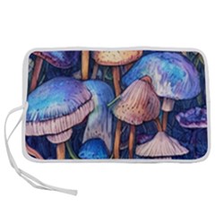 Retro Mushroom Pen Storage Case (m) by GardenOfOphir