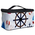 Marine Nautical Seamless Lifebuoy Anchor Pattern Cosmetic Storage View2