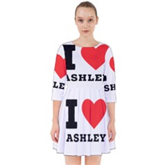 I Love Ashley Smock Dress by ilovewhateva