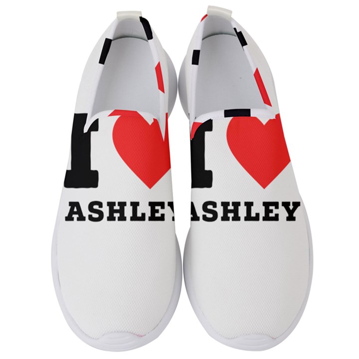 I love ashley Men s Slip On Sneakers