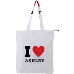 I Love Ashley Double Zip Up Tote Bag by ilovewhateva