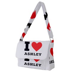 I Love Ashley Full Print Messenger Bag (l) by ilovewhateva