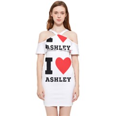 I Love Ashley Shoulder Frill Bodycon Summer Dress by ilovewhateva