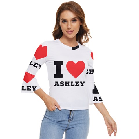 I Love Ashley Bell Sleeve Top by ilovewhateva