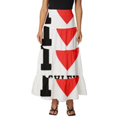 I Love Ashley Tiered Ruffle Maxi Skirt