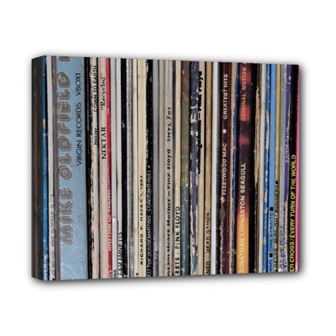 Vintage Vinyl Records Collection Canvas 10  X 8  (stretched)