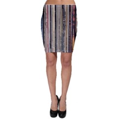 Vintage Vinyl Records Collection Bodycon Skirt by Jancukart