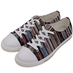 Vintage Vinyl Records Collection Women s Low Top Canvas Sneakers