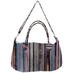 Vintage Vinyl Records Collection Removal Strap Handbag by Jancukart