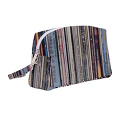 Vintage Vinyl Records Collection Wristlet Pouch Bag (medium)