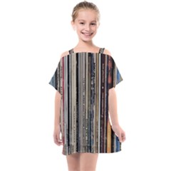 Vintage Vinyl Records Collection Kids  One Piece Chiffon Dress