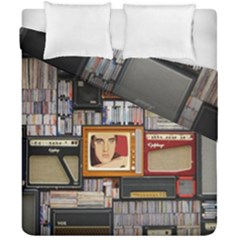 Vinyl Music Retro Studio Room Duvet Cover Double Side (california King Size)