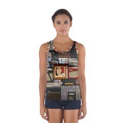 Vinyl Music Retro Studio Room Sport Tank Top 