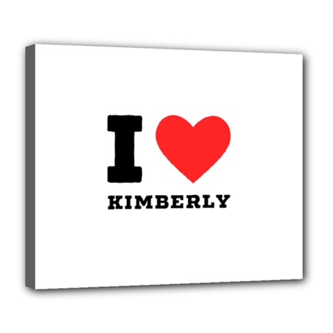 I Love Kimberly Deluxe Canvas 24  X 20  (stretched) by ilovewhateva