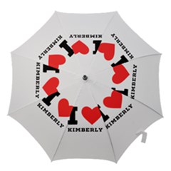 I Love Kimberly Hook Handle Umbrellas (large) by ilovewhateva