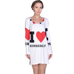 I Love Kimberly Long Sleeve Nightdress by ilovewhateva