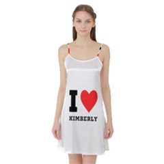 I Love Kimberly Satin Night Slip by ilovewhateva