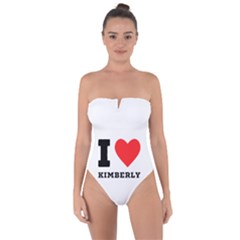 I Love Kimberly Tie Back One Piece Swimsuit by ilovewhateva