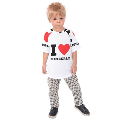 I Love Kimberly Kids  Raglan Tee by ilovewhateva