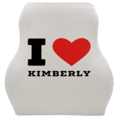 I Love Kimberly Car Seat Velour Cushion  by ilovewhateva