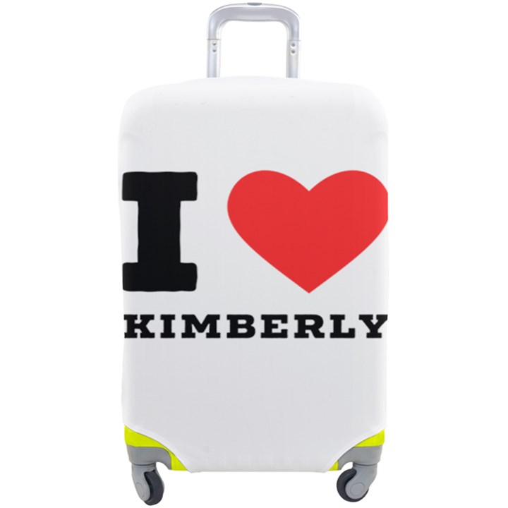 I love kimberly Luggage Cover (Large)