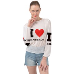 I Love Kimberly Banded Bottom Chiffon Top by ilovewhateva